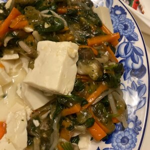 【副菜でごはんが進む】豆腐の野菜あんかけ